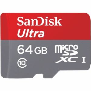 SanDisk SD Card Ultra 64GB כרטיס זיכרון