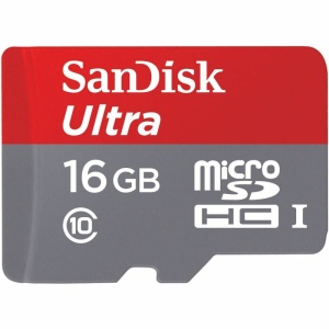 SanDisk SD Card Ultra 16GB כרטיס זיכרון