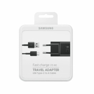 Samsung Travel Adapter Type-C 15W מטען כולל כבל שחור