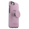 כיסוי לIPHONE 7/8 מבית OTTERBOX & POPSOCKET דגם SYMMETRY ורוד