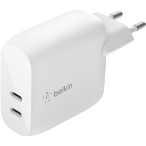 ראש טעינה כפול Belkin USB C 40W לבן