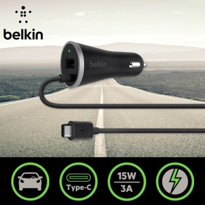 ⁦מטען מהיר לרכב יציאת TYPE C מבית belkin⁩ – תמונה ⁦2⁩