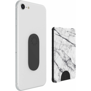 פופ סוקט POPSOCKET דגם POPWALLET WHITE MARBLE