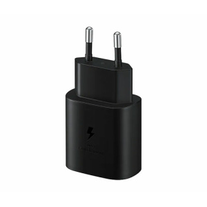 ⁦מטען Samsung USB C to Type C 25W מקורי שחור⁩ – תמונה ⁦2⁩