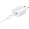 ⁦מטען קיר 25W Samsung הכולל כבל USB Type C ל USB Type C לבן⁩ – תמונה ⁦4⁩