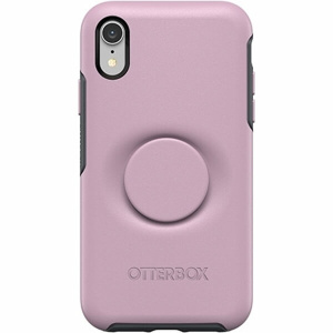 ⁦כיסוי ל-IPHONE XR מבית OTTERBOX & POPSOCKET דגם SYMMETRY ורוד⁩ – תמונה ⁦2⁩