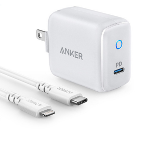 מטען קיר Anker 18W PD USB C+ MFI Cable