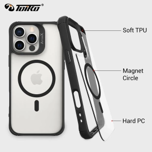 ⁦כיסוי Toiko AtomX iPhone 16 Pro Mag Safe שקוף⁩ – תמונה ⁦7⁩